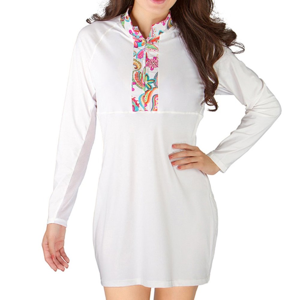 Women's Swimsuit Cover-up/ Beach/ Resort Wear UPF 50 - White